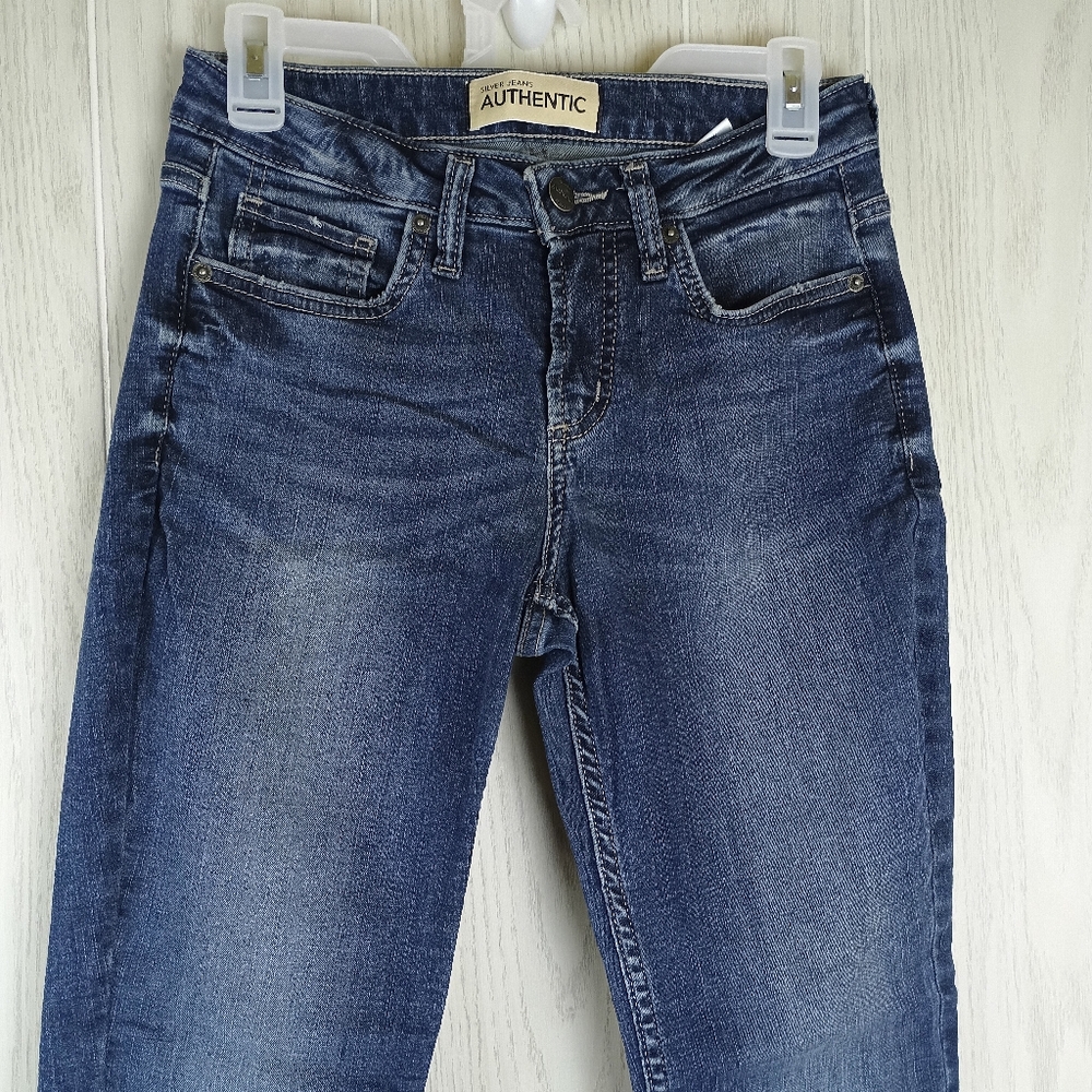 Silver Jeans The Curvy Mid Skinny size 6/L 27 - Picture 2 of 15